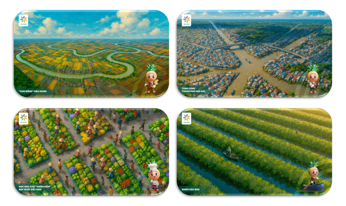 Beautiful photos of Hau Giang online (animated images)